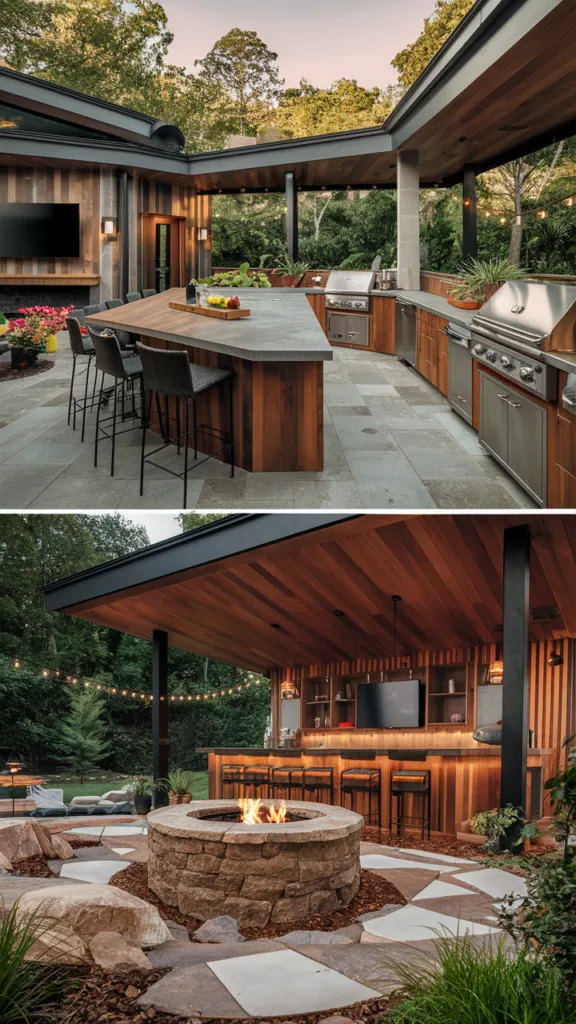 Outdoor Kitchen and Bar Ideas