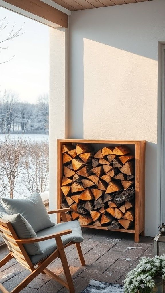 Firewood Storage Area Setup