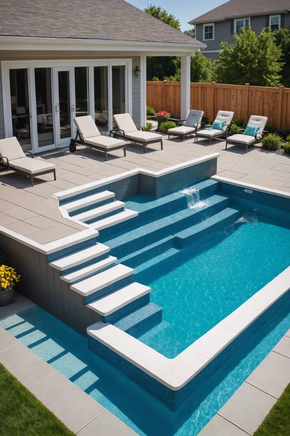 Adjustable Steps for Different Pool Heights
