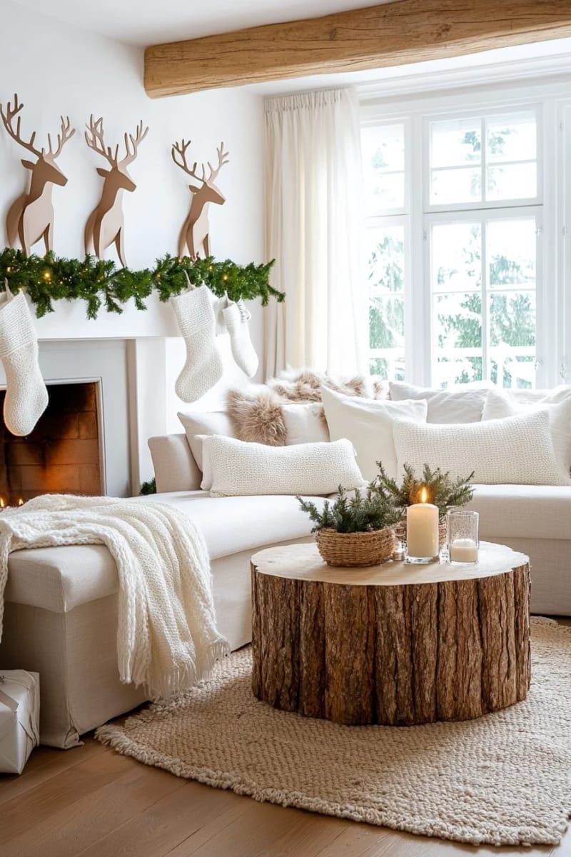 17. Gray Cardboard Reindeer Cutouts - photo 2