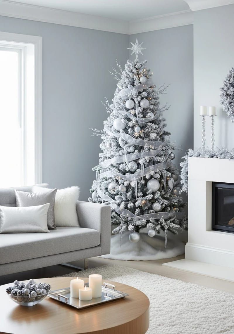 12. Pearl bulbs and crystal icicles for a snowy tree - photo 2