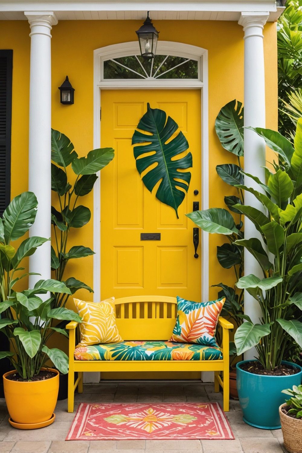 Anchor the Porch With a Bold Statement Piece