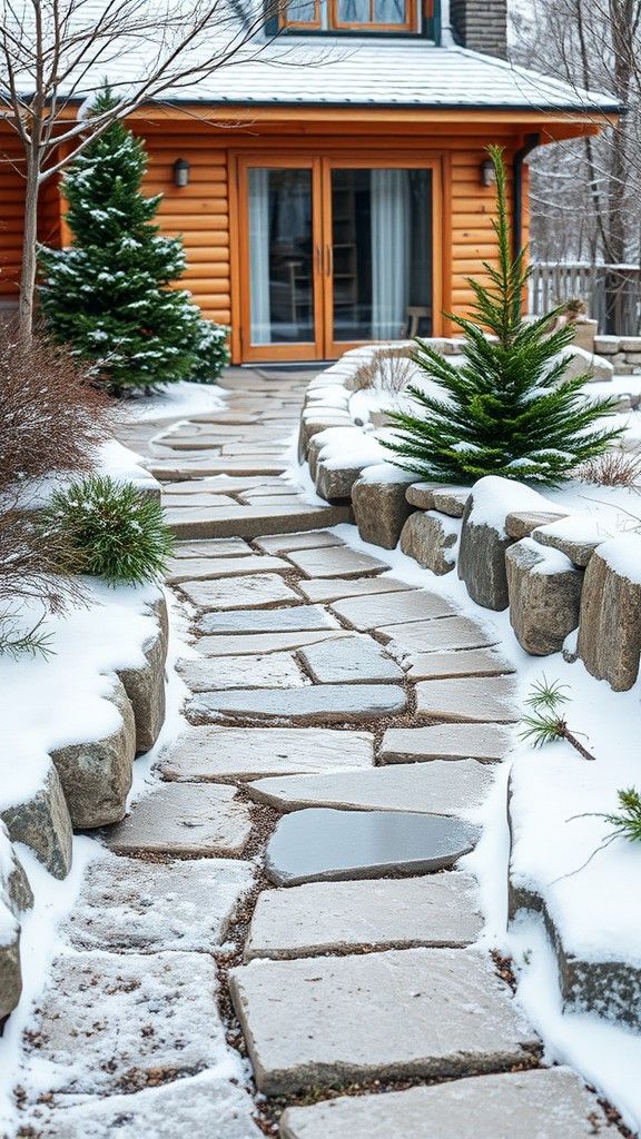 Charming Rustic Stone Walkways