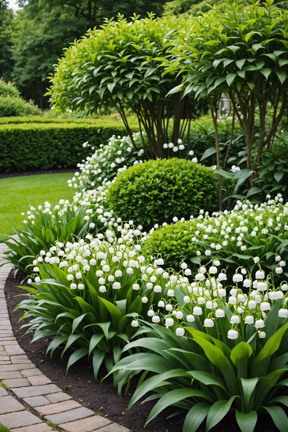 Shape a Lily of the Valley Hedge Border