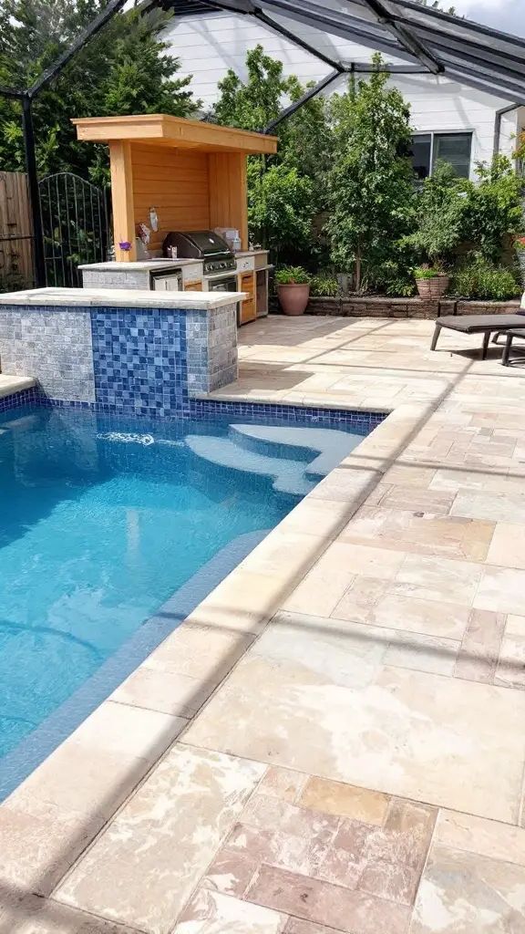 9. Small Pool Oasis with Bar and Kitchen