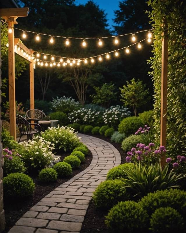 12. Add Outdoor Garden Lighting