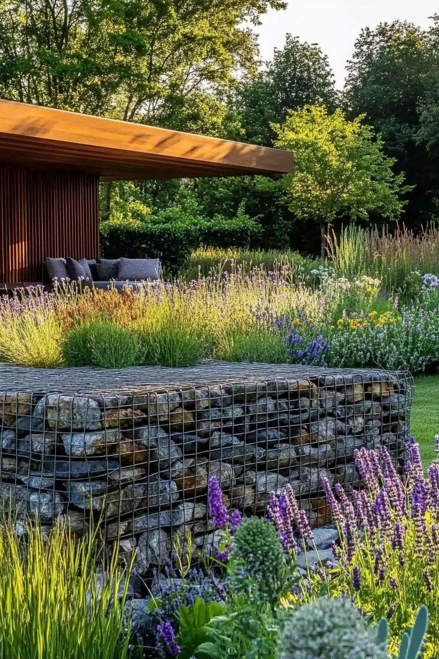 20+ Gabion Fence Designs to Refresh Your Yard - photo 12