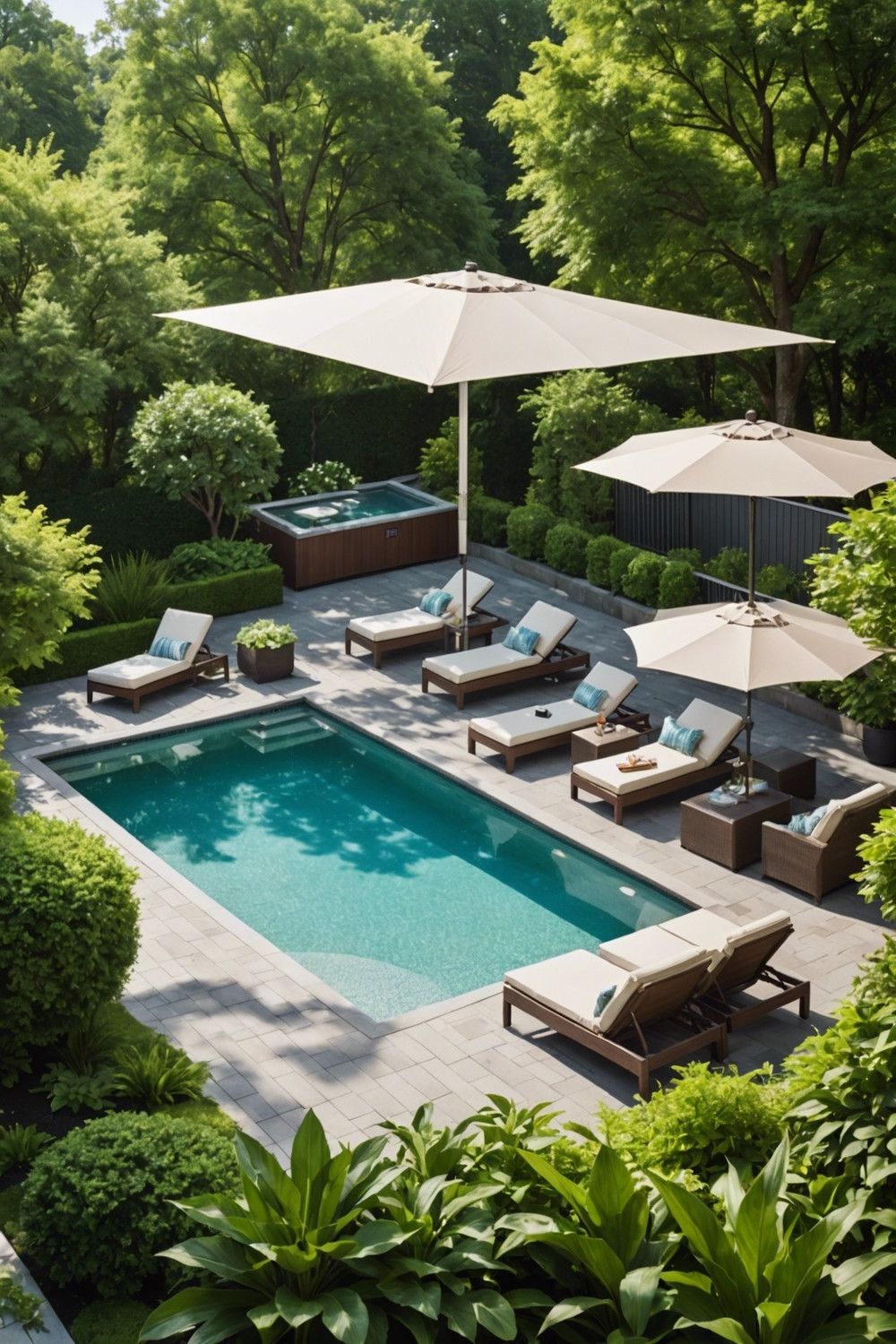 South-Facing Deck with Built-In Shading for Sun