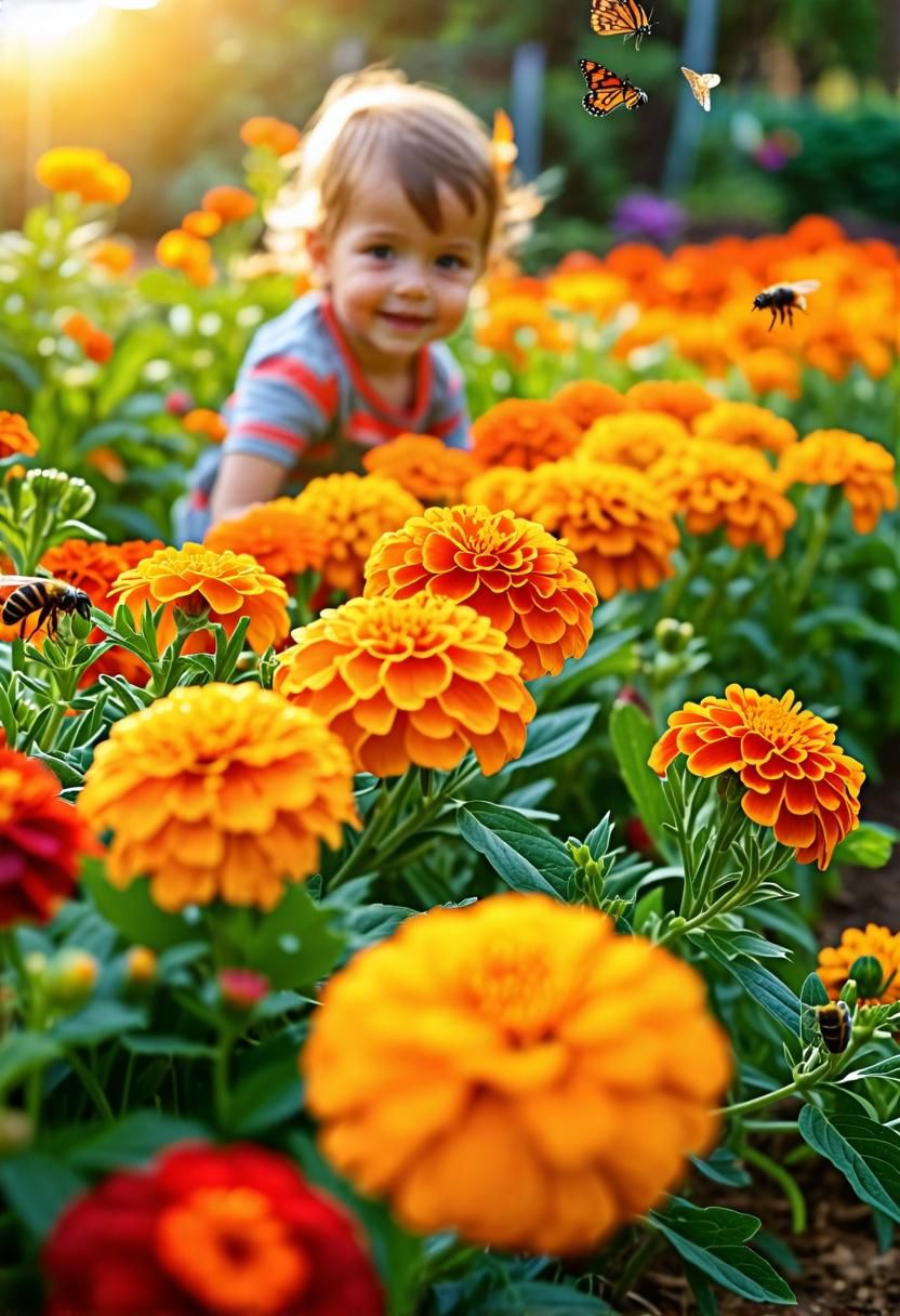 4. Growing Marigolds in Raised Garden Beds