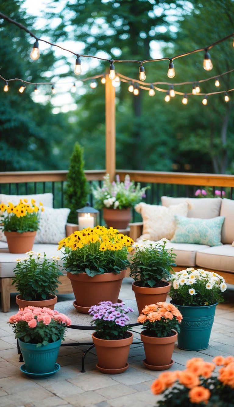 Styling Potted Flowers at Home