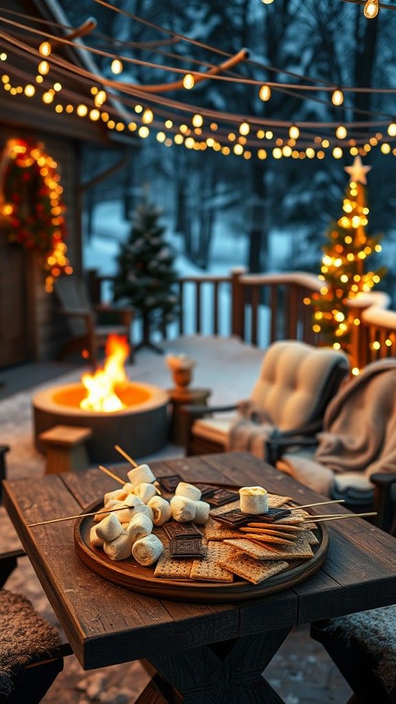 S'mores Stations for Winter Dessert
