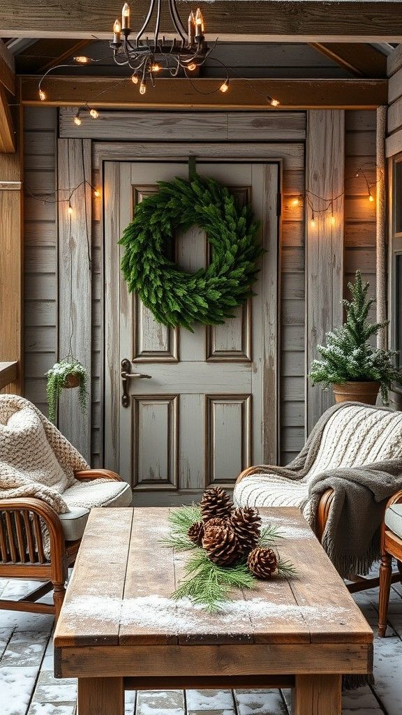 Hanging Evergreen Wreaths