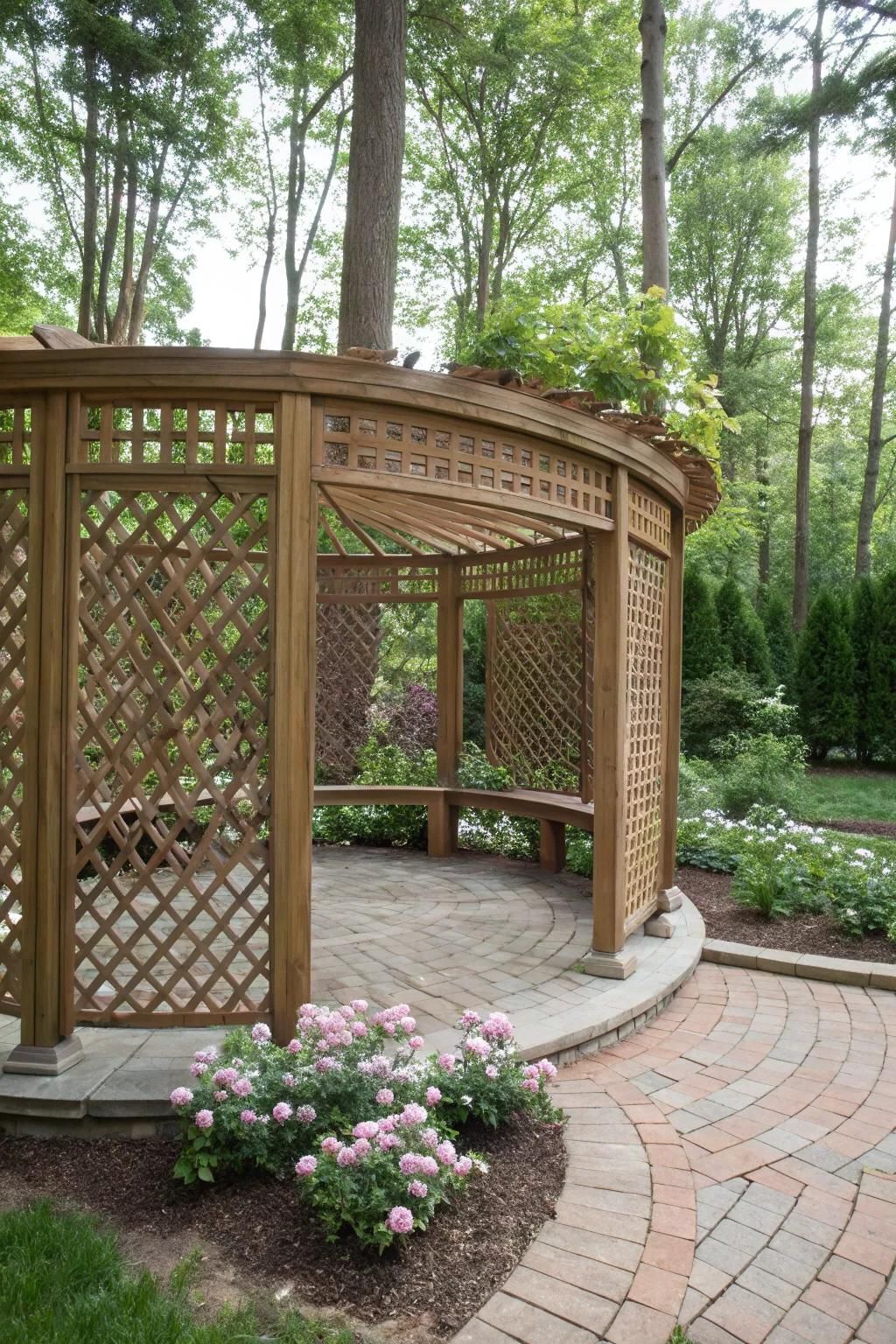 Private Pergola with Screening Panels