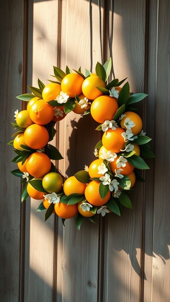 18 Springtime Fruit Wreath