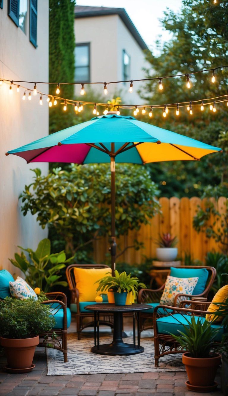 Adding a Stylish Patio Umbrella