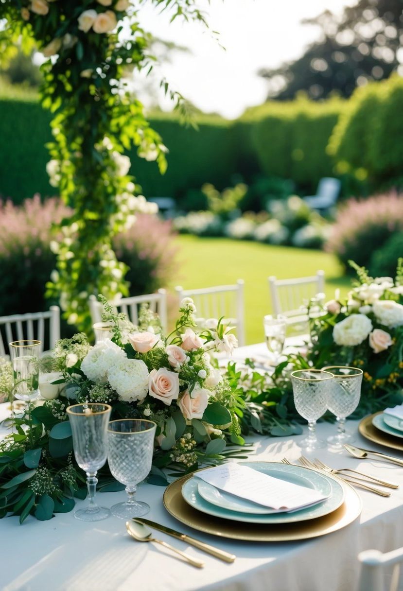 6) Beautiful Floral Table Setting Looks