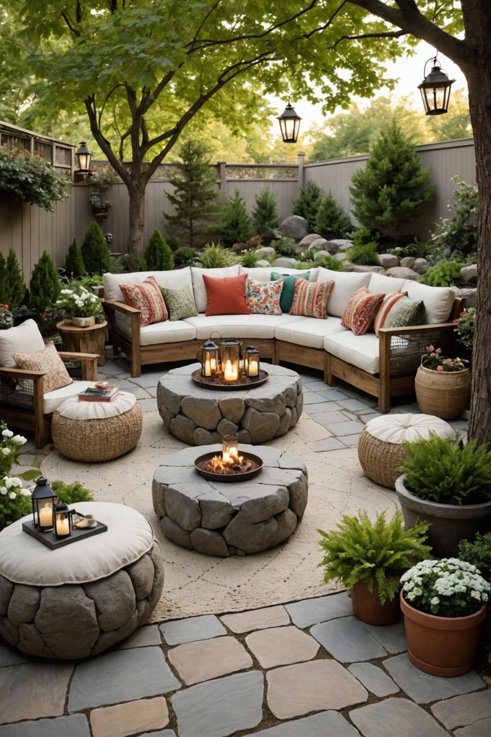 Build a Rustic Boulder Seating Area