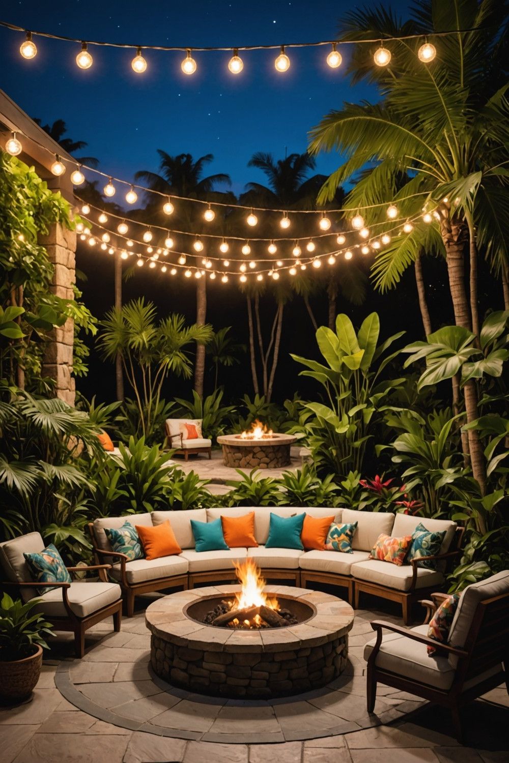 A Fire Pit for Evening Gatherings