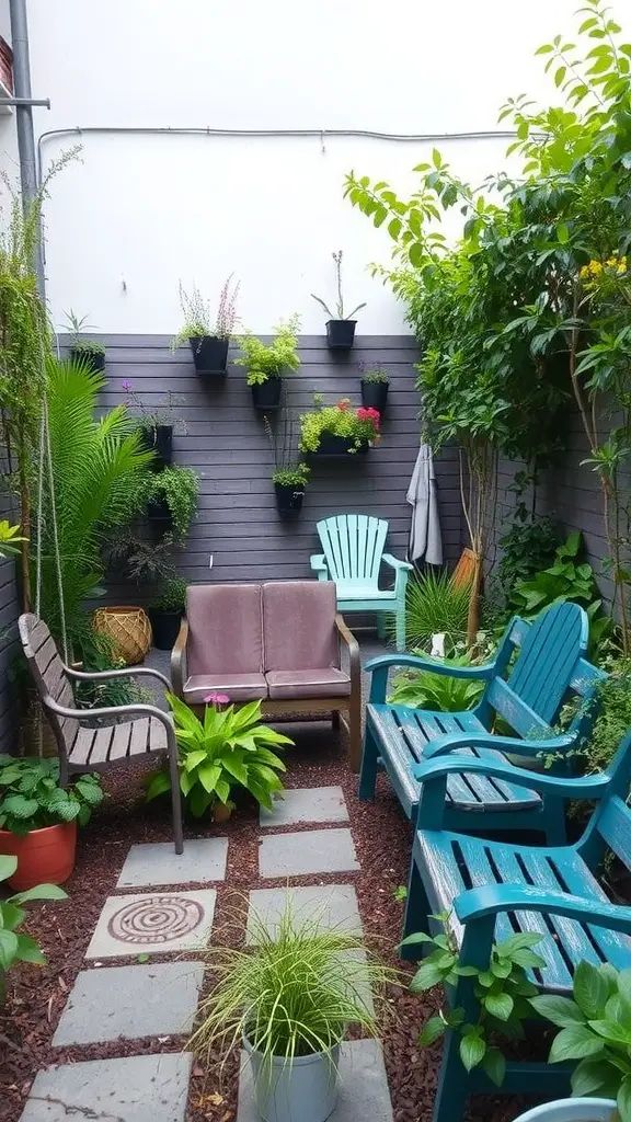 48. Relaxing Garden Seating Spot Ideas