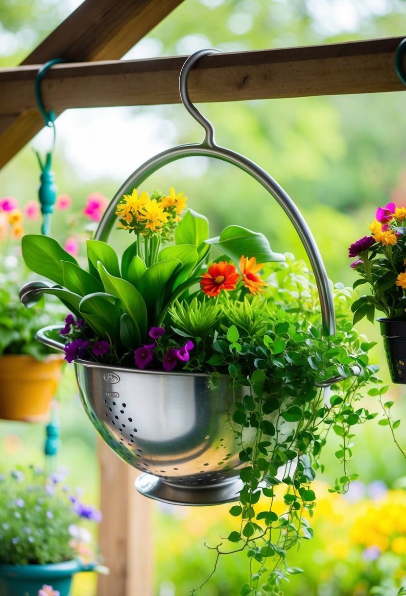 Making a Colander Hanging Planter