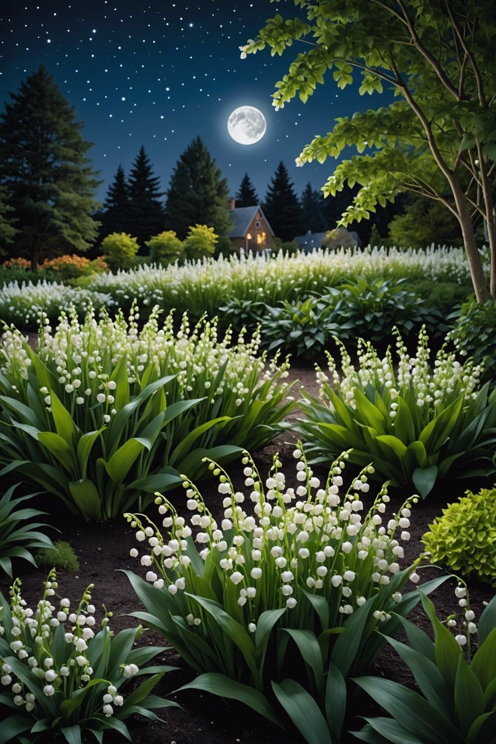 Grow Lily of the Valley in a Nighttime Moon Garden