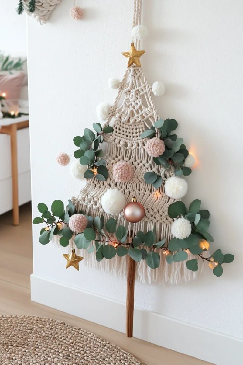 7. Boho macrame Christmas tree wall hanging - photo 2