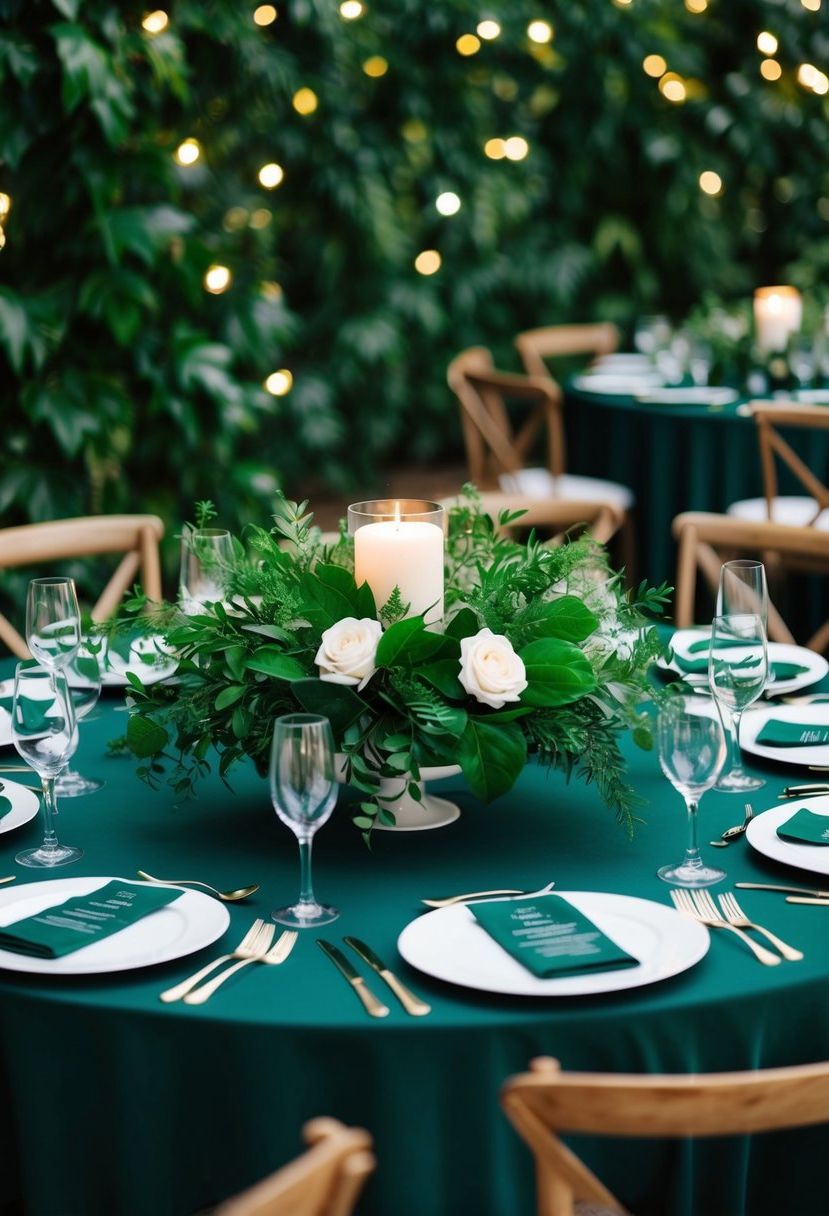 2) Bold Foliage as Centerpieces