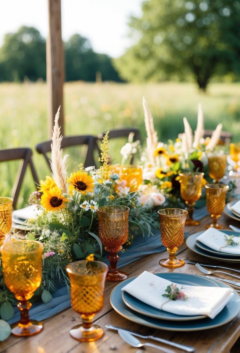 5) Amber Glassware for Tables