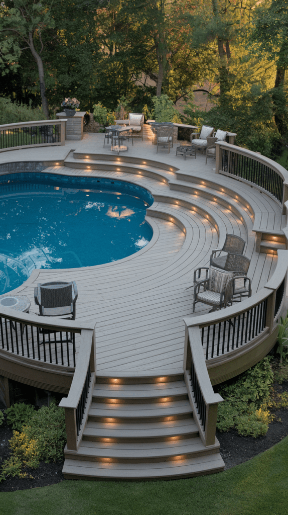 Best Layouts for Round Above Ground Pool Decks