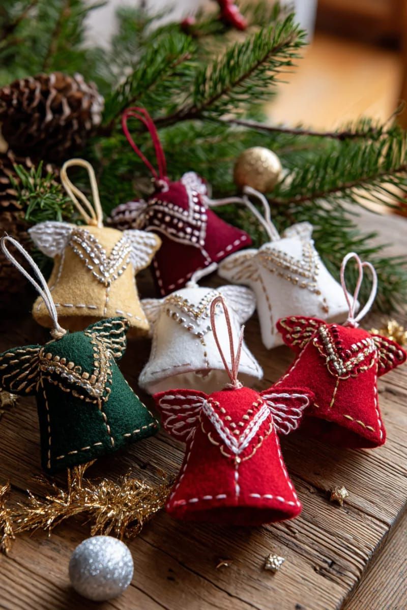 21. Felt Bells, Angels, and Rocking Horses - photo 3
