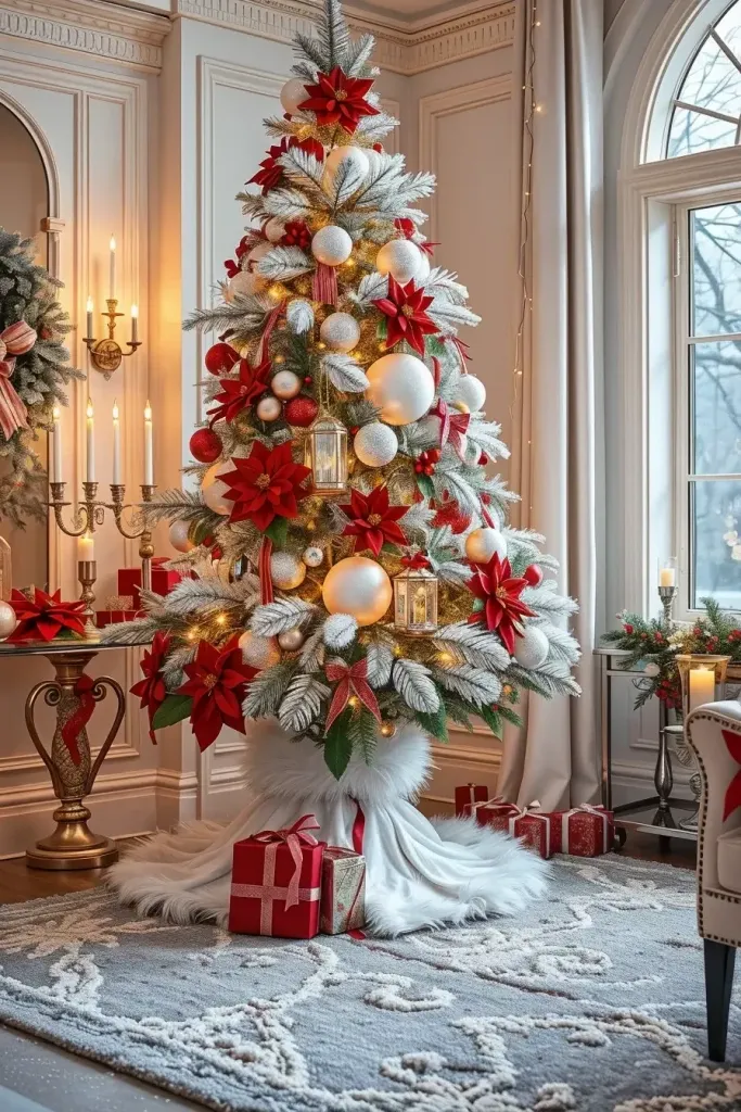 Building a Red and Silver Winter Wonderland