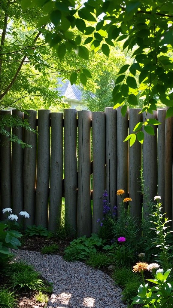 20. Natural Fencing for a Rustic Look