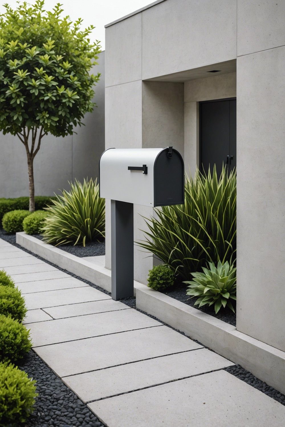 Clean Modern Minimalist Mailbox Look