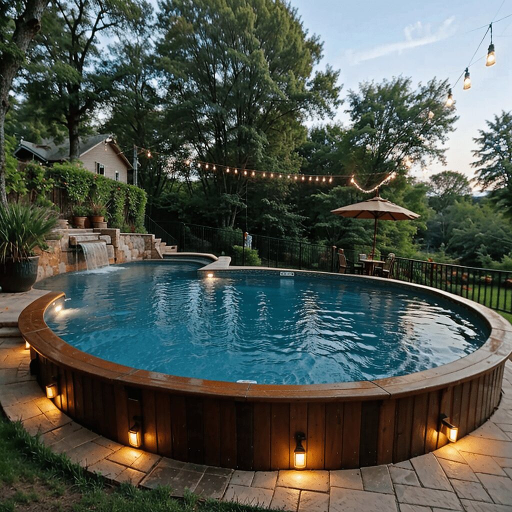 9. Nighttime Pool Lighting - photo 3