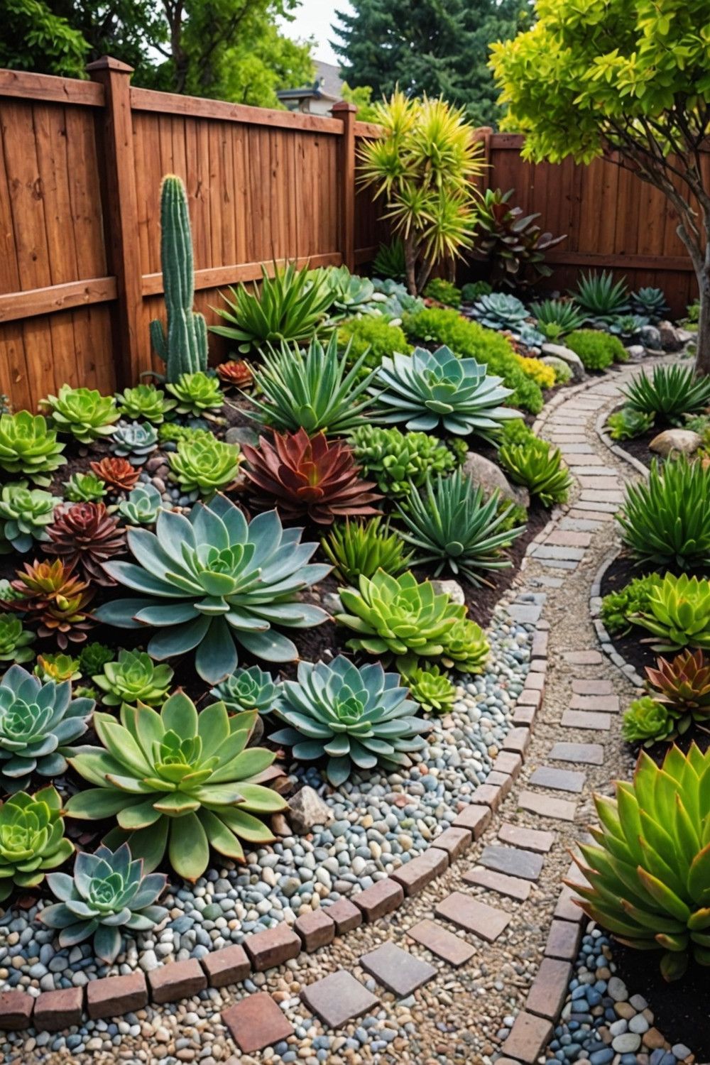 Succulent Beds for Easy Upkeep