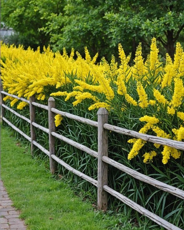 Wattle Fence Garden Border
