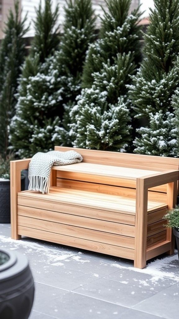 Storage Benches for Outdoor Seating