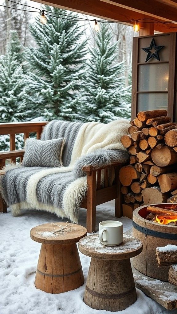 Adding Faux Fur Throws