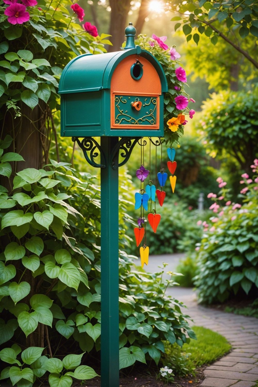 Wind Chime Mailbox Welcome Ideas