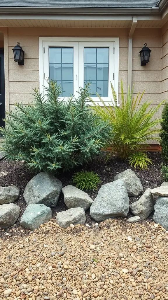 11) Blending Stone and Gravel Naturally