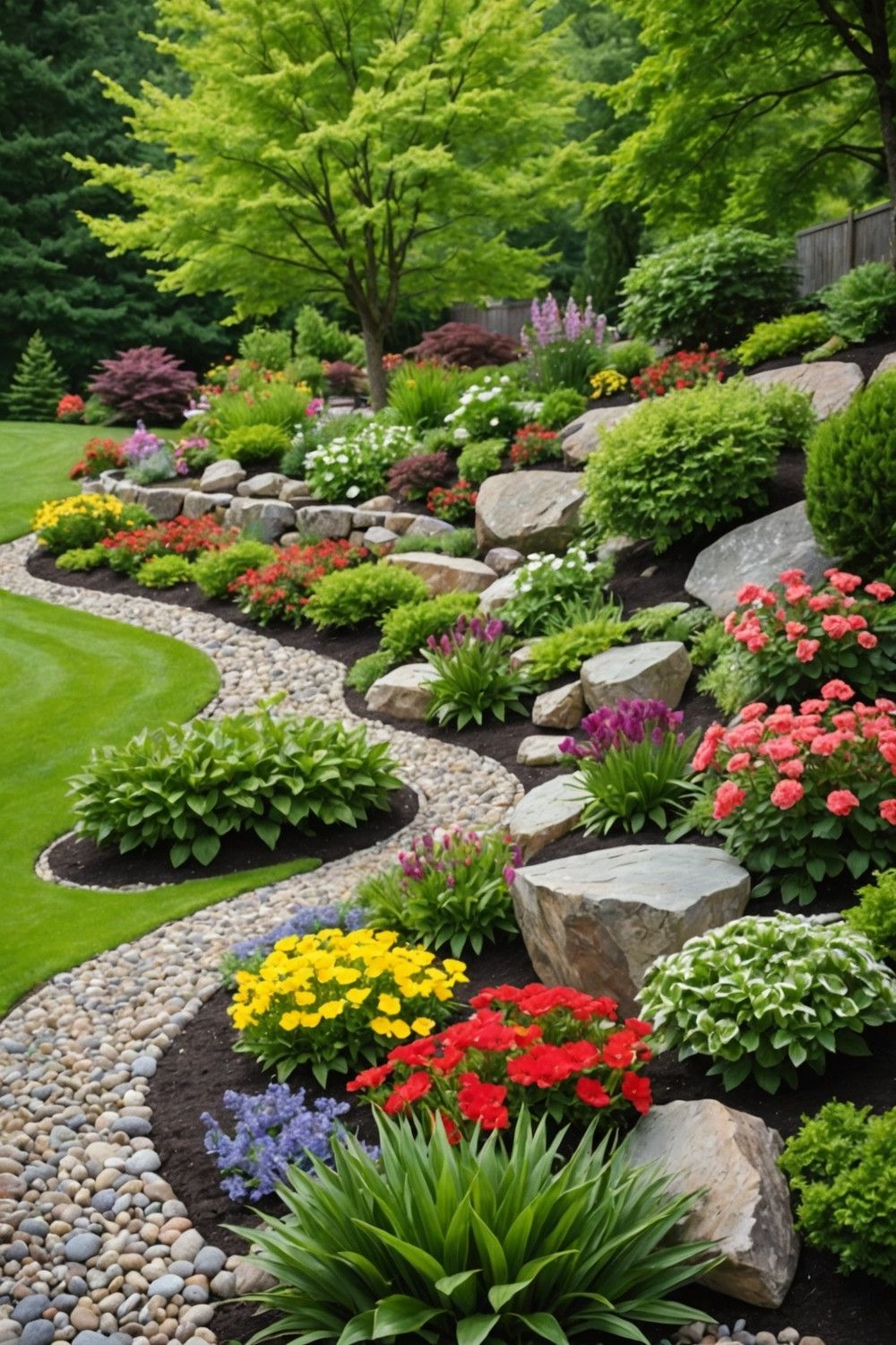 Edging Flower Beds With Rocks