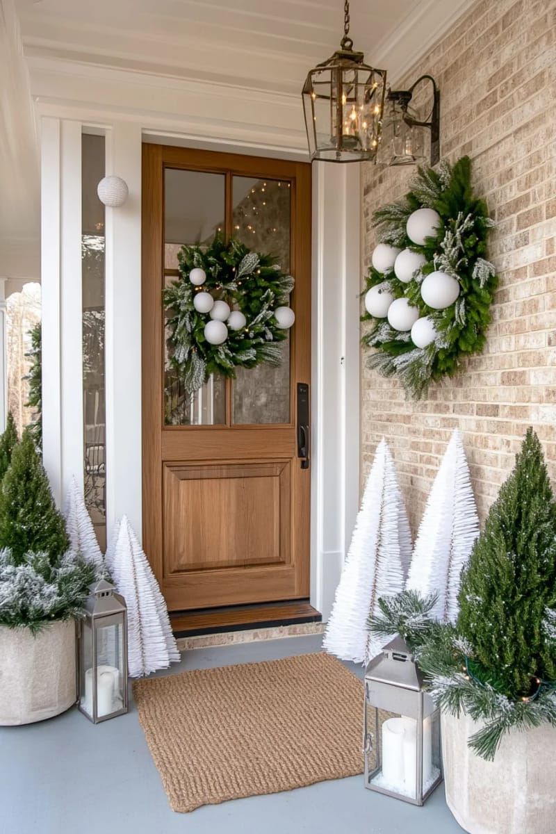 27. Snowball Garland and Paper Trees for Subtle Winter Style - photo 2
