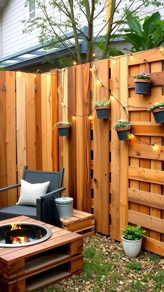 2. Build Your Own Pallet Backyard Fence