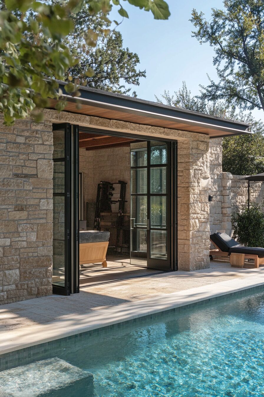 38 Tropical Modern Pool House Ideas - photo 36