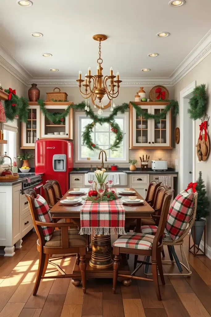 Classic Red and Green Christmas Kitchen Looks