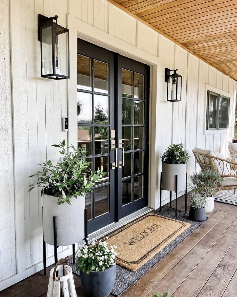 22. Natural Textures for an Organic Modern Porch