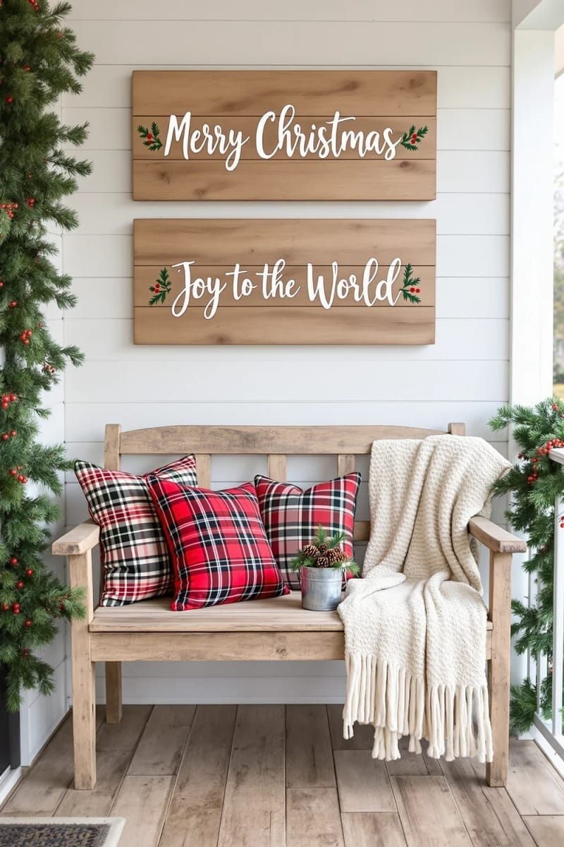 10. Rustic Pallet Sign with Christmas Quotes
