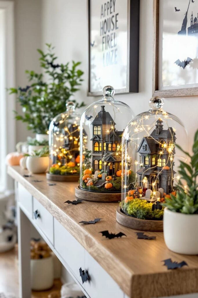 11. Lit-Up Mini Haunted House Displays - photo 3