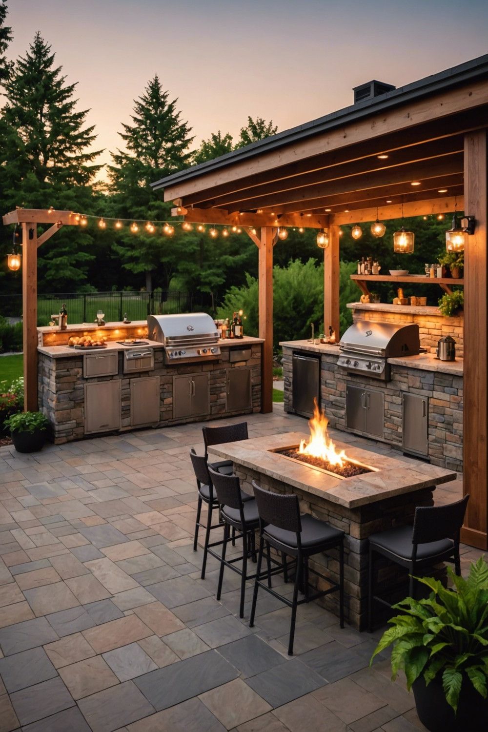 Outdoor Kitchen and Bar Patio
