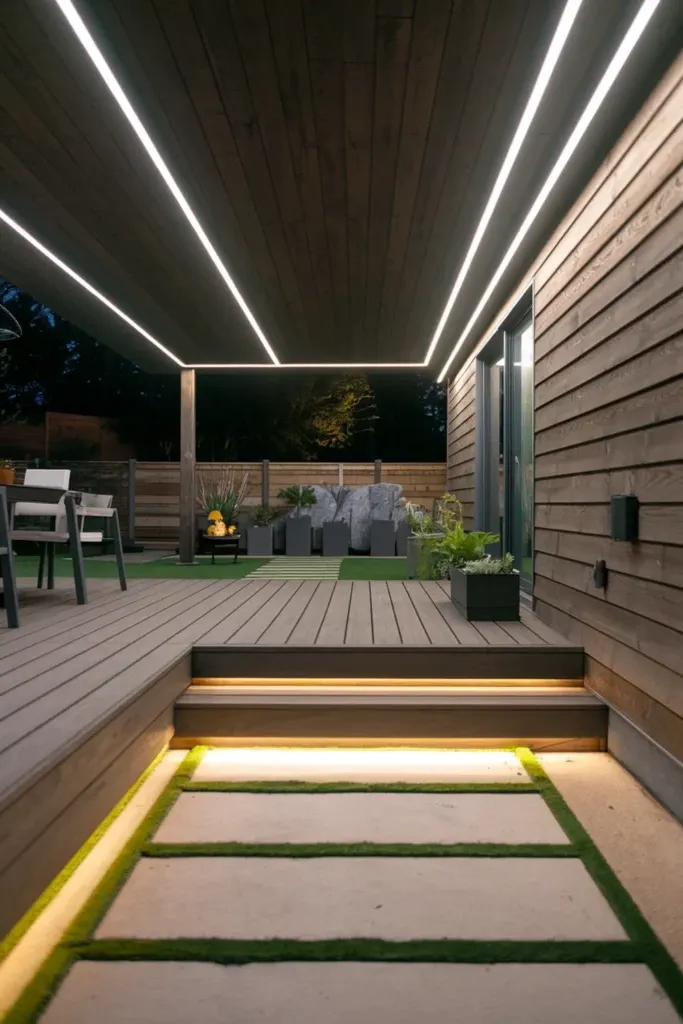 LED Strip Lights Under the Deck - photo 2